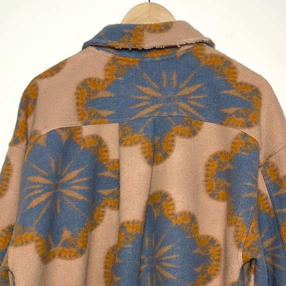 Free People Oversized Jacquard Ruby Jacket - Picture 5 of 8